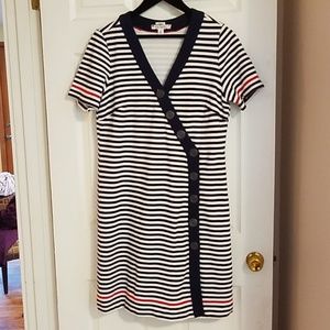 Mod striped cotton dress